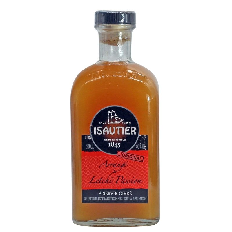Isautier Arrange Letchi Passion 0,5 L 40% vol Isautier Arrange Letchi Passion 0,5 L 40% vol