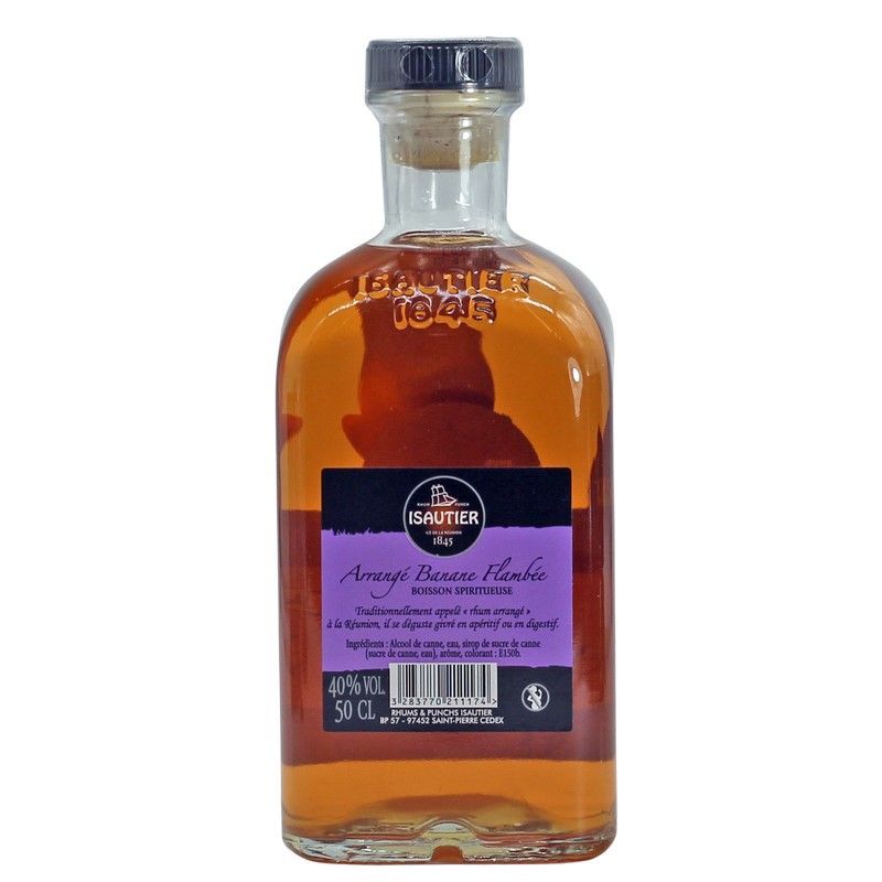Isautier Arrange Banane flambee 0,5 L 40% vol Isautier Arrange Banane flambee 0,5 L 40% vol