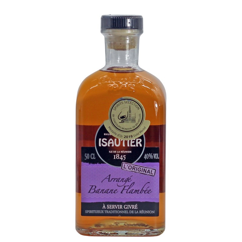 Isautier Arrange Banane flambee 0,5 L 40% vol Isautier Arrange Banane flambee 0,5 L 40% vol