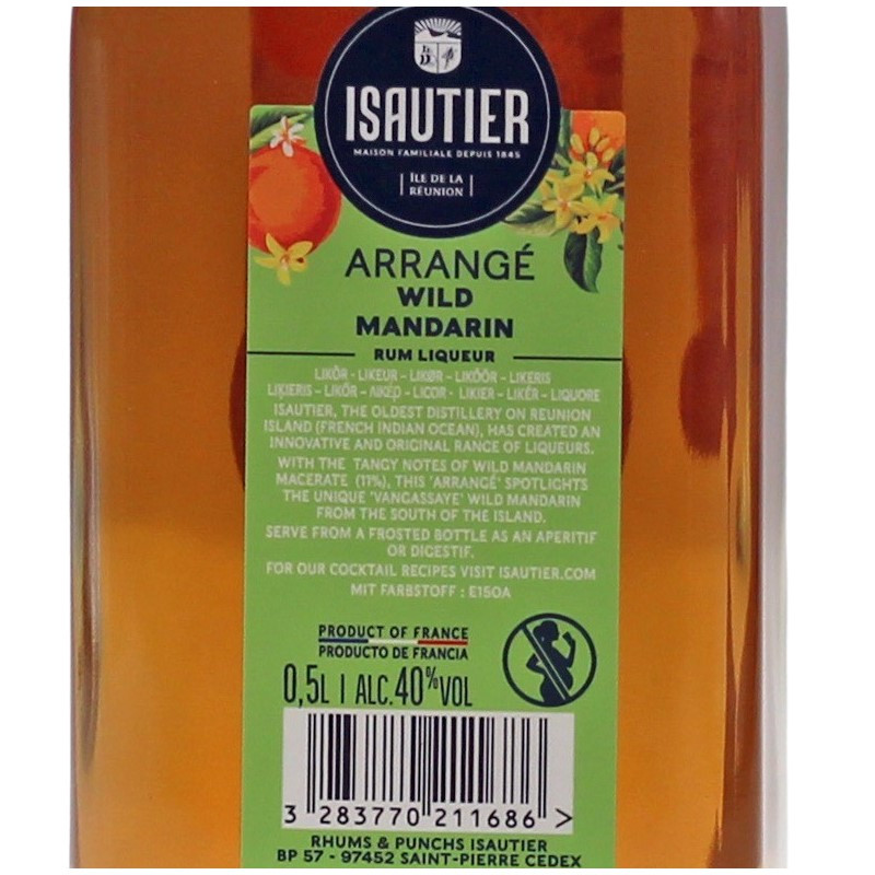 Isautier Arrange Wild Mandarin 0,5 L 40% vol