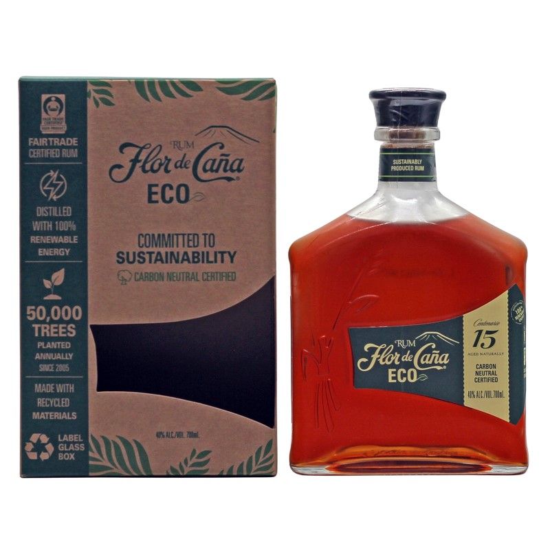 Flor de Cana Rum Eco 15 Jahre 0,7 L 40% vol