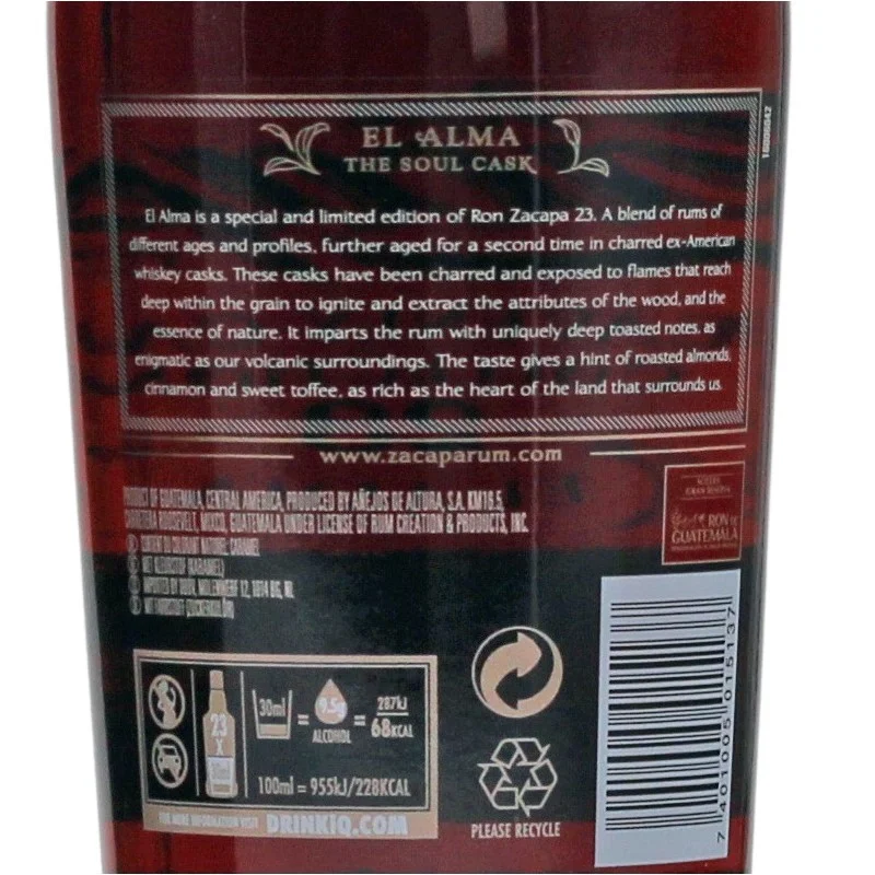 Ron Zacapa Centenario El Alma 0,7 L 40% vol Ron Zacapa Centenario El Alma 0,7 L 40% vol