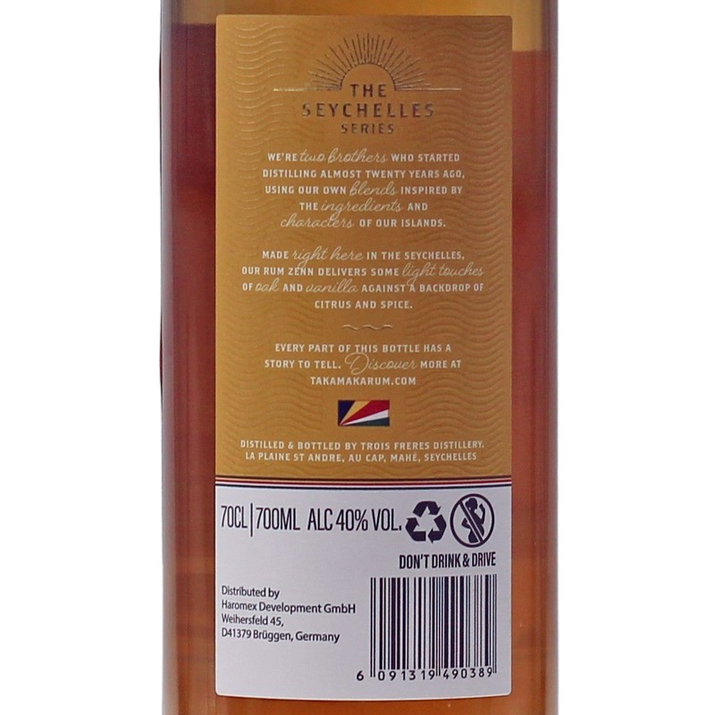 Takamaka Rum Zenn 0,7 L 40% vol