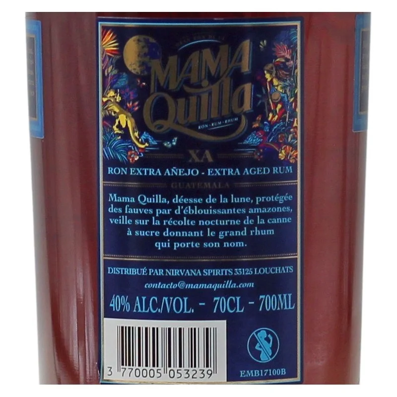 Mama Quilla XA Ron Extra Anejo 0,7 L 40% vol Mama Quilla XA Ron Extra Anejo 0,7 L 40% vol