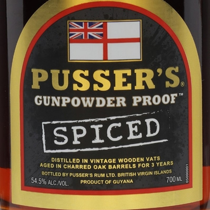 Pussers Gunpowder Proof Spiced 0,7 L 54,5% vol