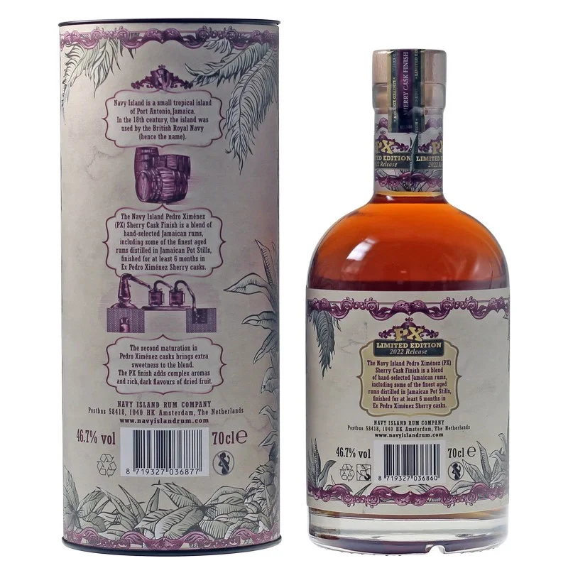 Navy Island PX Sherry Cask Finish Jamaica Rum 0,7 L 46,7%vol Navy Island PX Sherry Cask Finish Jamaica Rum 0,7 L 46,7%vol