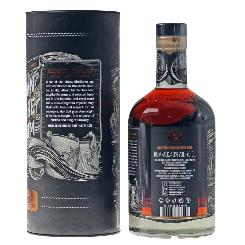 Austrian Empire Navy Rum Solera 18 Jahre 0,7 L 40% vol Austrian Empire Navy Rum Solera 18 Jahre 0,7 L 40% vol