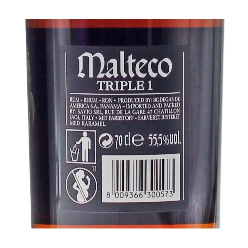Ron Malteco Rum 11 Jahre Triple 1 0,7 L55,5% vol Ron Malteco Rum 11 Jahre Triple 1 0,7 L55,5% vol