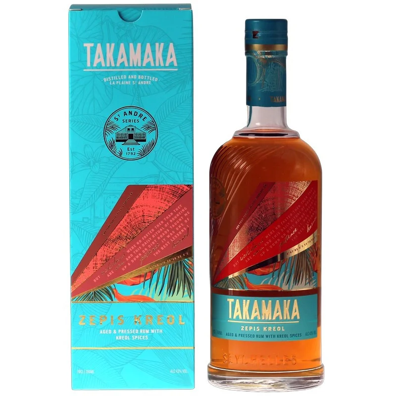 Takamaka St. Andre Zepis Kreol Rum 0,7 L 43% vol Takamaka St. Andre Zepis Kreol Rum 0,7 L 43% vol