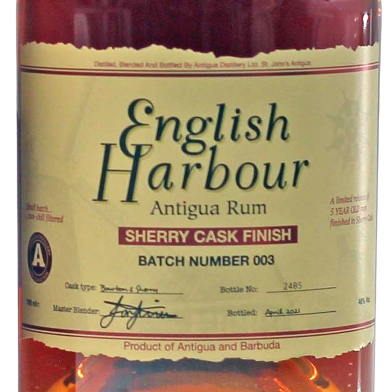English Harbour Sherry Cask Finish Rum Batch 003 0,7 L 46 % vol English Harbour Sherry Cask Finish Rum Batch 003 0,7 L 46 % vol
