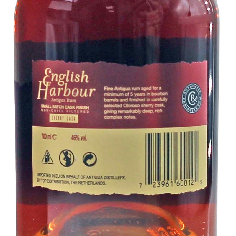 English Harbour Sherry Cask Finish Rum Batch 003 0,7 L 46 % vol English Harbour Sherry Cask Finish Rum Batch 003 0,7 L 46 % vol