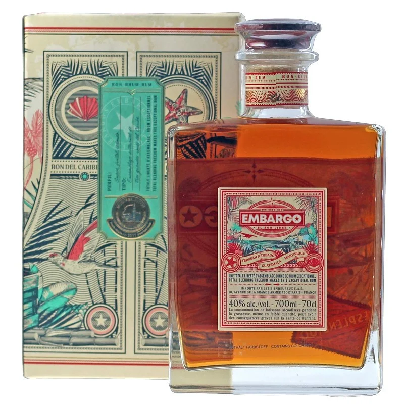Ron Embargo Anejo Esplendido Rum 0,7 Liter 40 % vol Ron Embargo Anejo Esplendido Rum 0,7 Liter 40 % vol