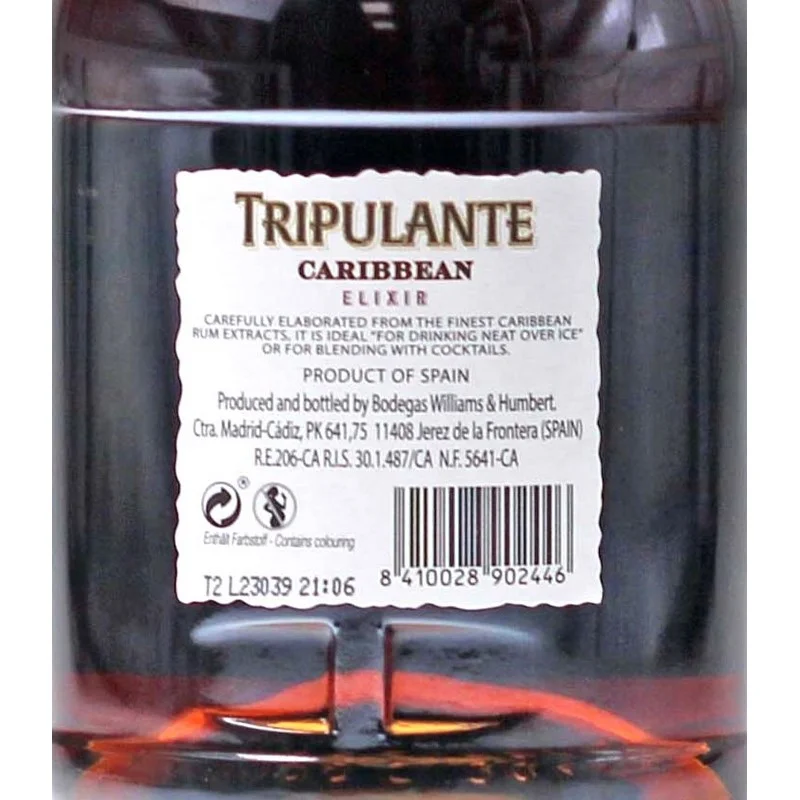 Tripulante Caribbean Elixir 34 % vol 0,7 L Rumlikör Tripulante Caribbean Elixir 34 % vol 0,7 L Rumlikör