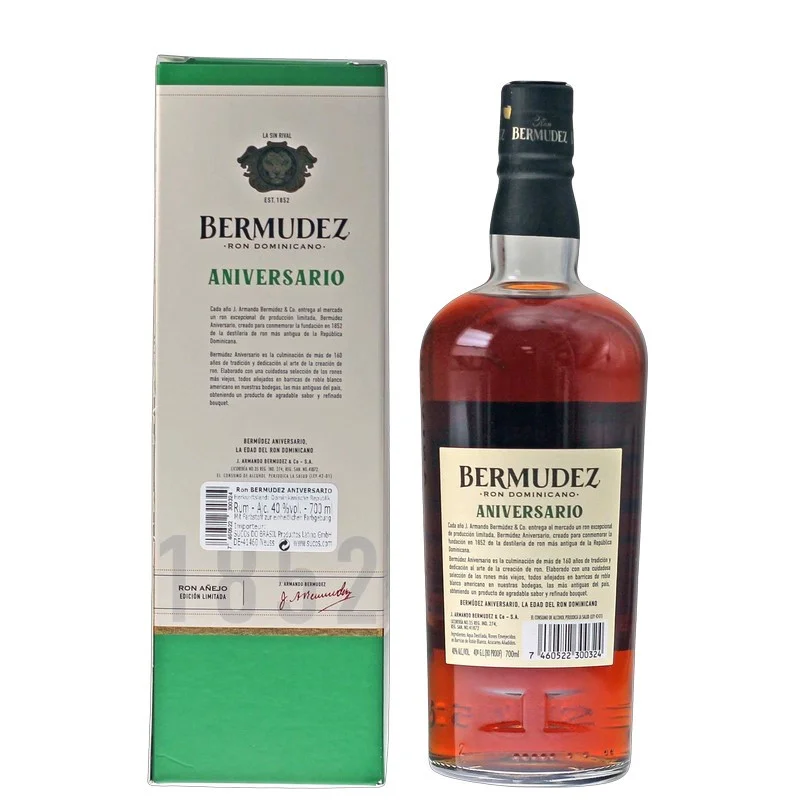 Ron Bermudez 150 Aniversario Rum 0,7 L 40%vol Ron Bermudez 150 Aniversario Rum 0,7 L 40%vol