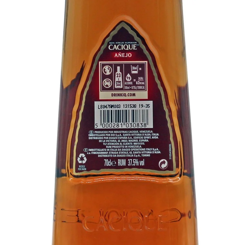 Cacique Ron Anejo Superior 0,7 L 37,5% vol Cacique Ron Anejo Superior 0,7 L 37,5% vol