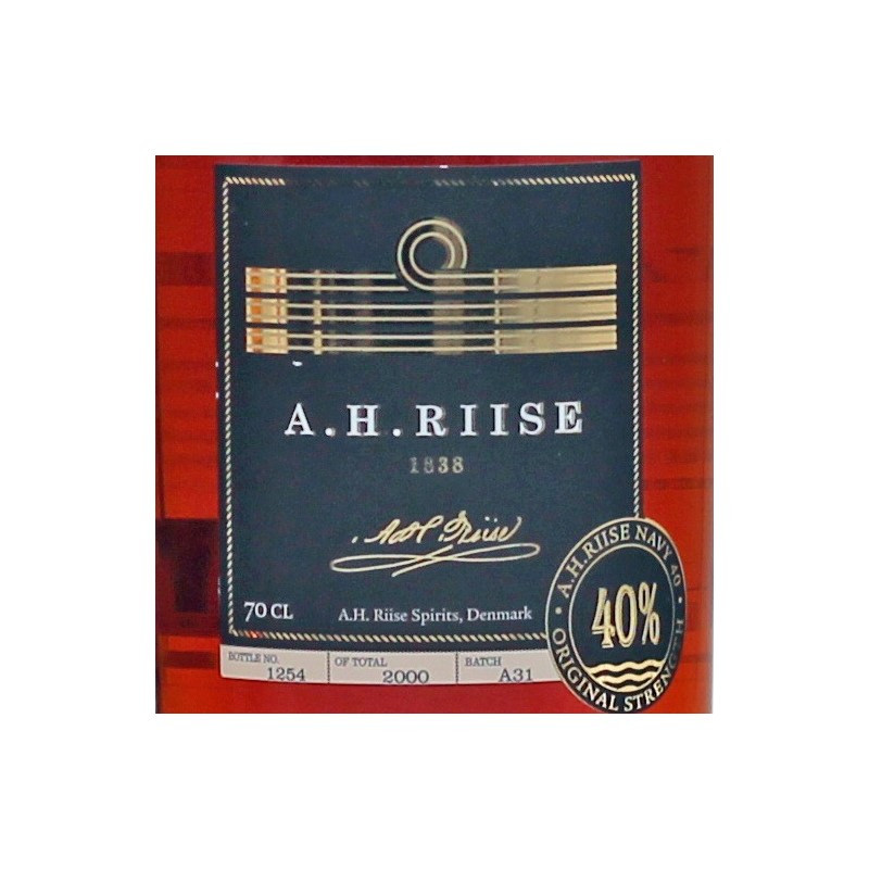 A.H. Riise Royal Danish Navy 0,7 L 40% vol