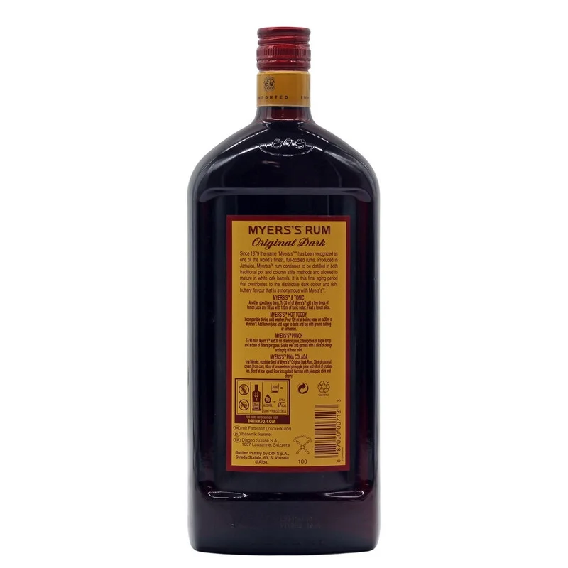 Myers's Original Dark Jamaica Rum 1 L 40% vol