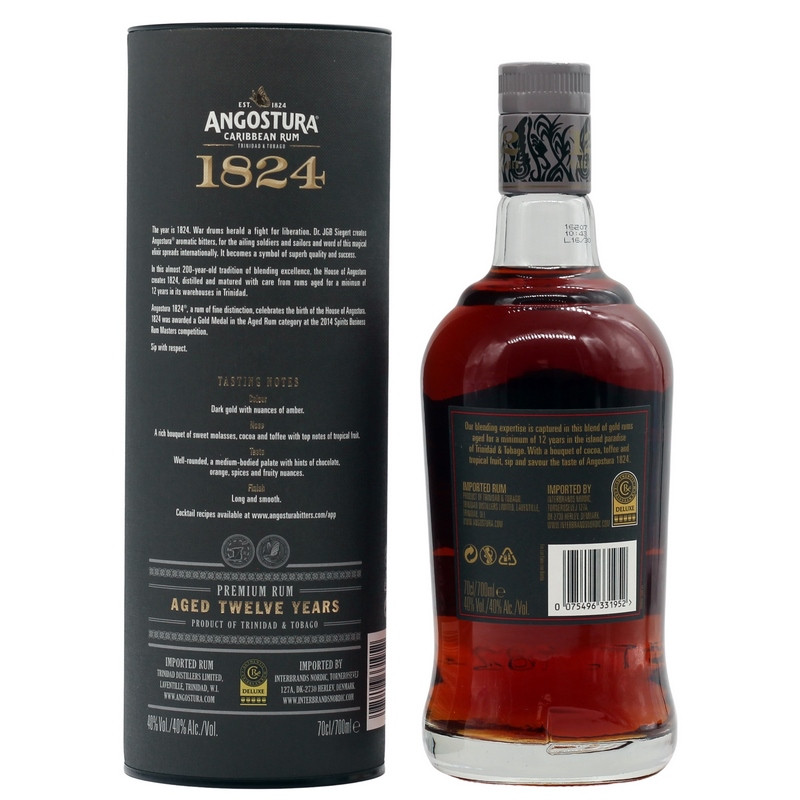 Angostura 1824 12 Jahre 0,7 L 40%vol Angostura 1824 12 Jahre 0,7 L 40%vol