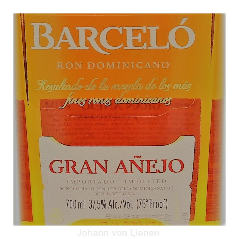 Barcelo Gran Anejo 5 Jahre 0,7 Ltr 37,5% Barcelo Gran Anejo 5 Jahre 0,7 Ltr 37,5%