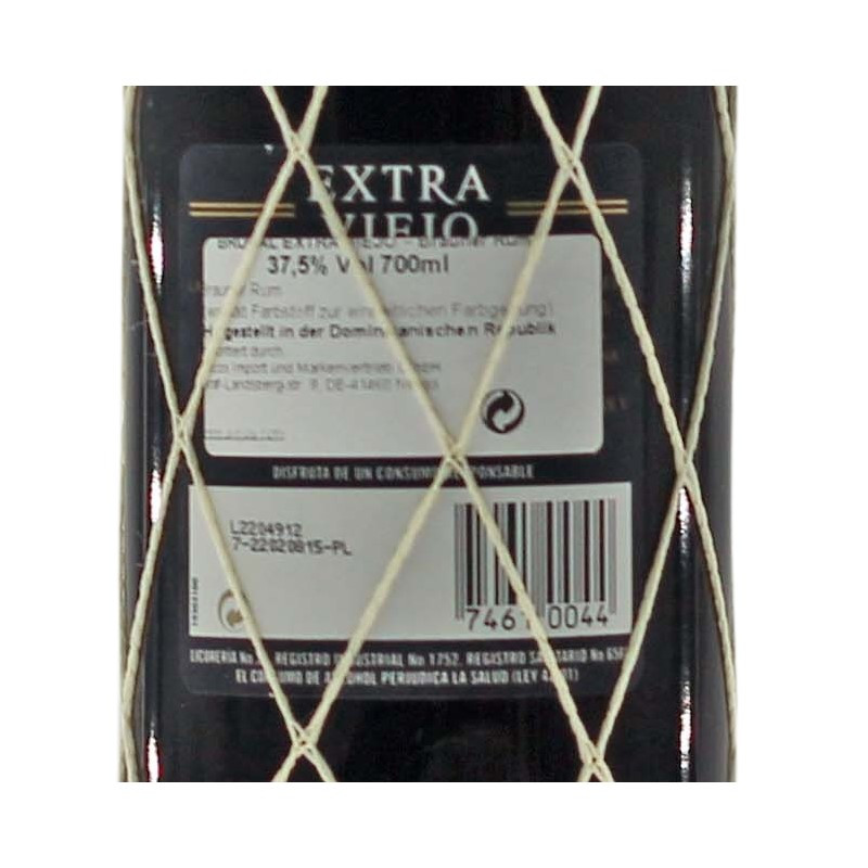 Ron Brugal Extra Viejo Reserva Rum 0,7 L 37,5 % vol