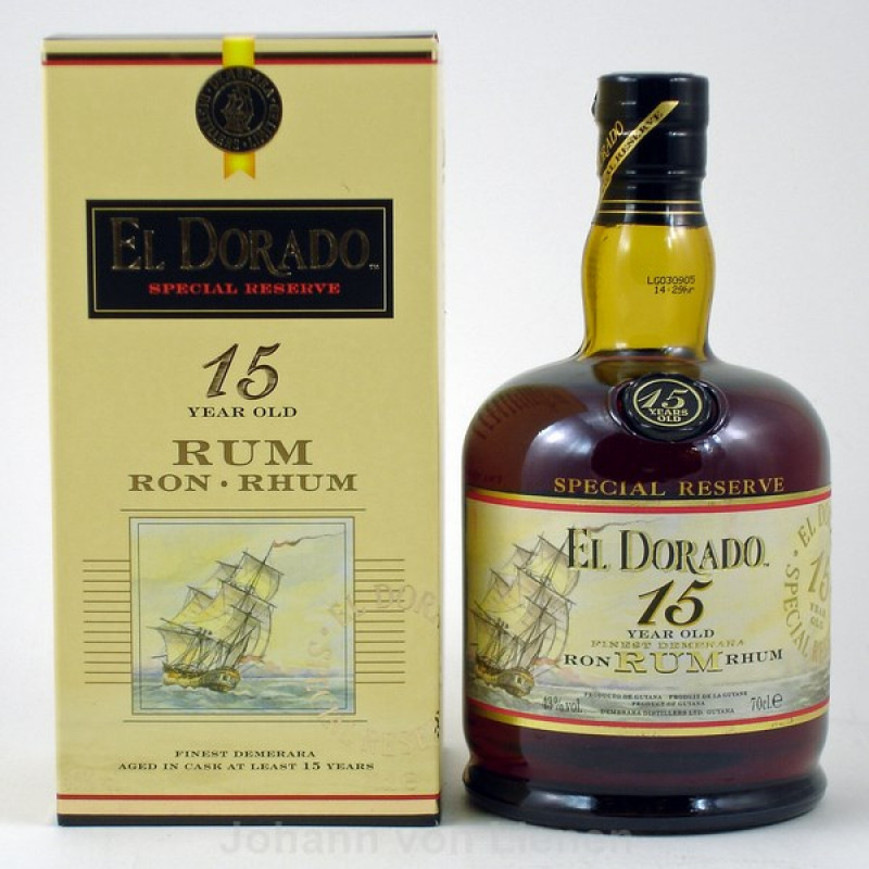 El Dorado 15 Jahre 0,7 L 43%vol El Dorado 15 Jahre 0,7 L 43%vol