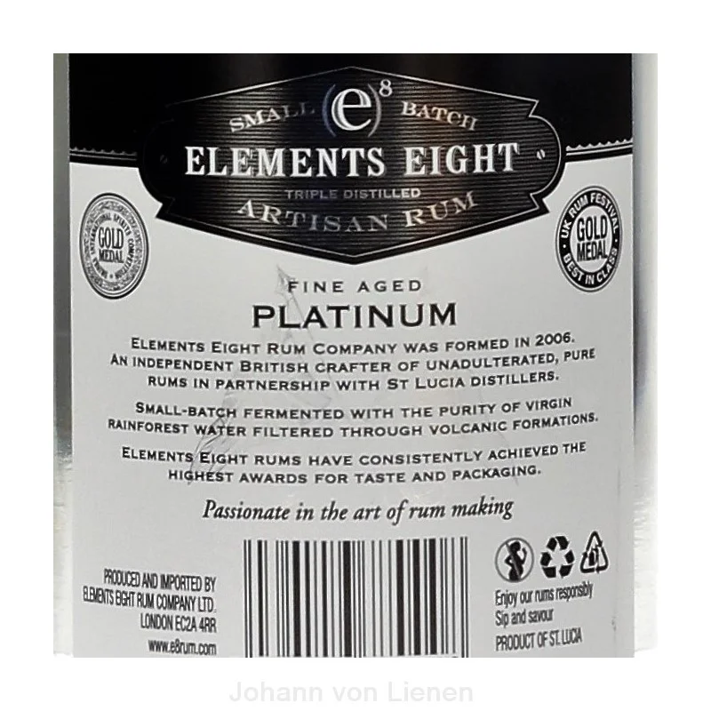 Elements 8 Platinum Dreifach dest. 0,7 L40%vol