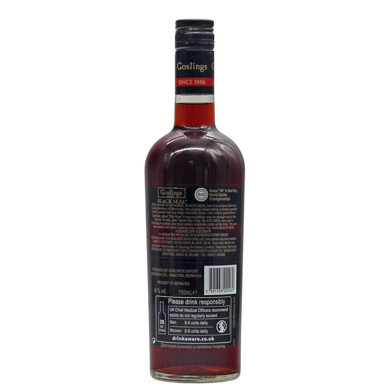 Goslings Black Seal Dark Rum 0,7 L 40% vol Goslings Black Seal Dark Rum 0,7 L 40% vol