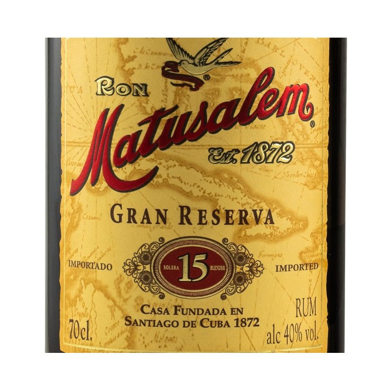 Ron Matusalem Gran Reserva 15 Solera 0,7 L 40%vol Ron Matusalem Gran Reserva 15 Solera 0,7 L 40%vol