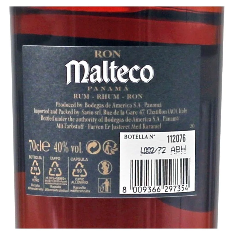 Malteco 20 Jahre Rum 0,7 L 40% vol Malteco 20 Jahre Rum 0,7 L 40% vol