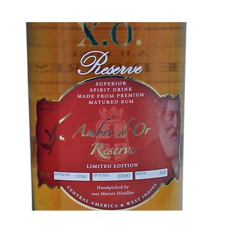 A.H. Riise XO Ambre d'Or Reserve 0,7 L 42%vol A.H. Riise XO Ambre d'Or Reserve 0,7 L 42%vol