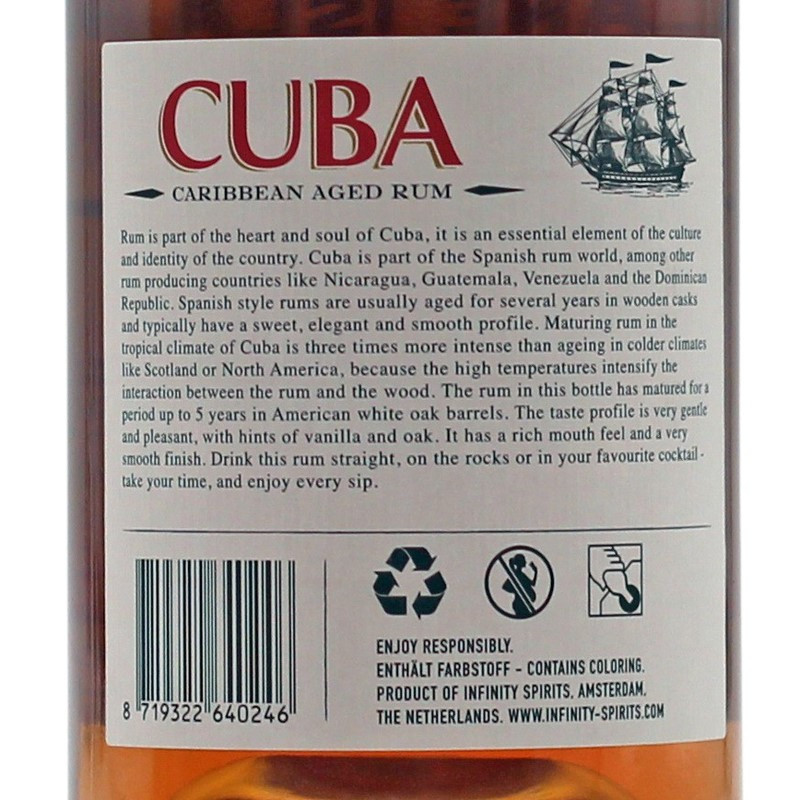 Cane Island Cuba Single Island Blend Rum 0,7 L 40% vol Cane Island Cuba Single Island Blend Rum 0,7 L 40% vol