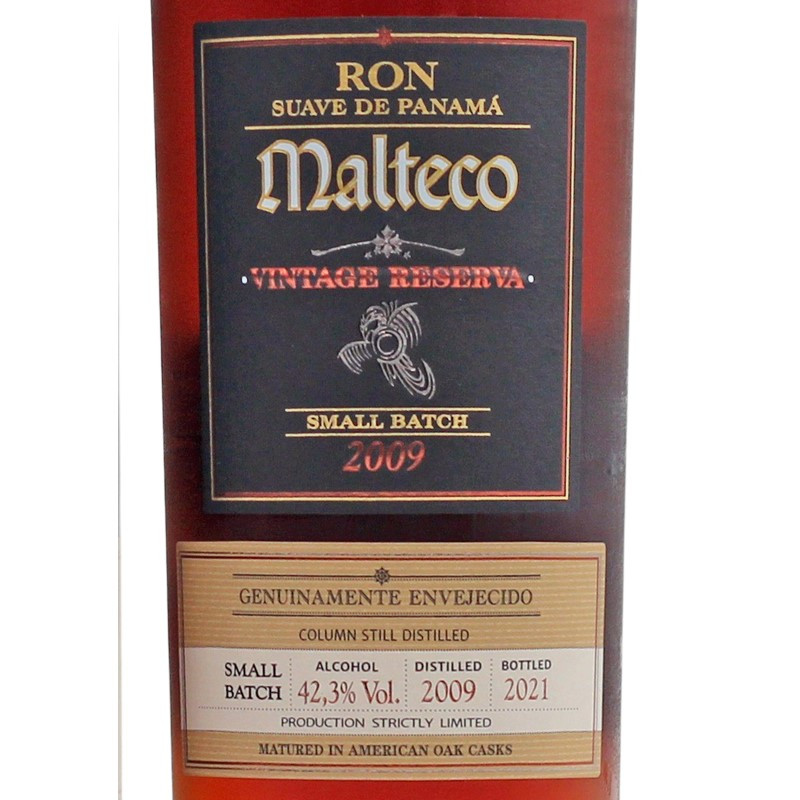 Malteco Vintage Reserva Rum 2009/2021 0,7 L 42,3% vol Malteco Vintage Reserva Rum 2009/2021 0,7 L 42,3% vol