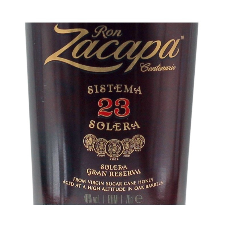 Ron Zacapa 23 Sistema Solera Rum 0,7 L 40% vol Ron Zacapa 23 Sistema Solera Rum 0,7 L 40% vol