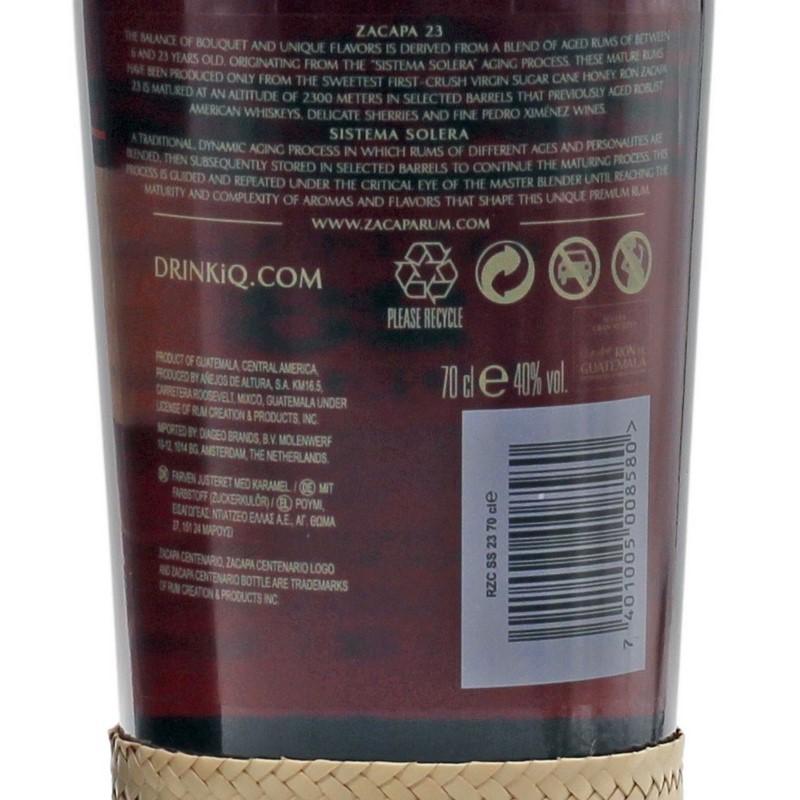 Ron Zacapa Centenario 23 Solera 0,7 L 40% Ron Zacapa Centenario 23 Solera 0,7 L 40%