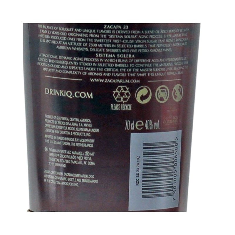 Ron Zacapa Centenario 23 Solera 0,7 L 40% Ron Zacapa Centenario 23 Solera 0,7 L 40%