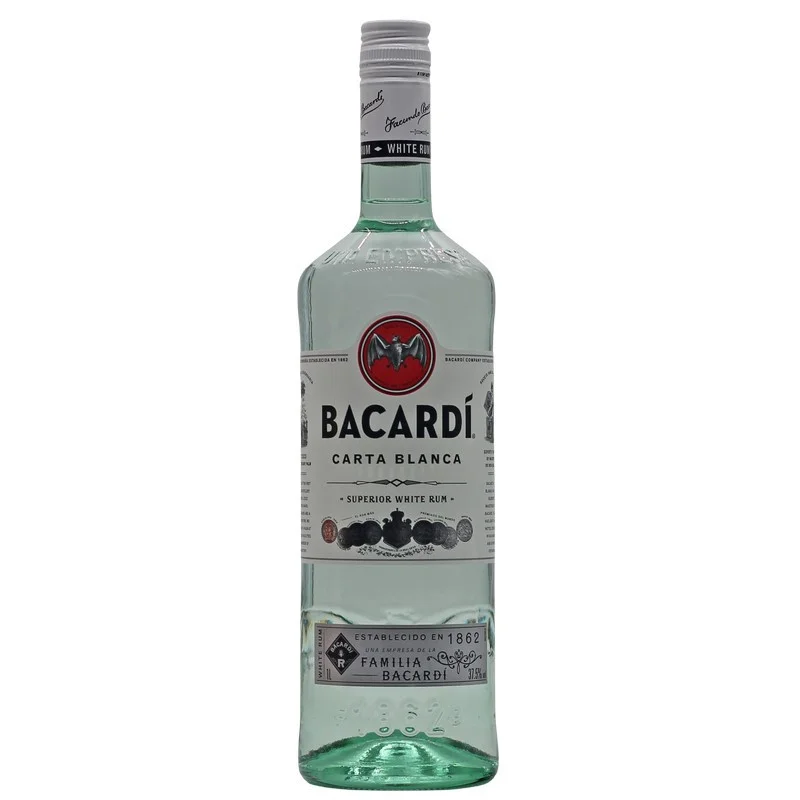 Bacardi Carta Blanca Rum 1 L 37,5% vol