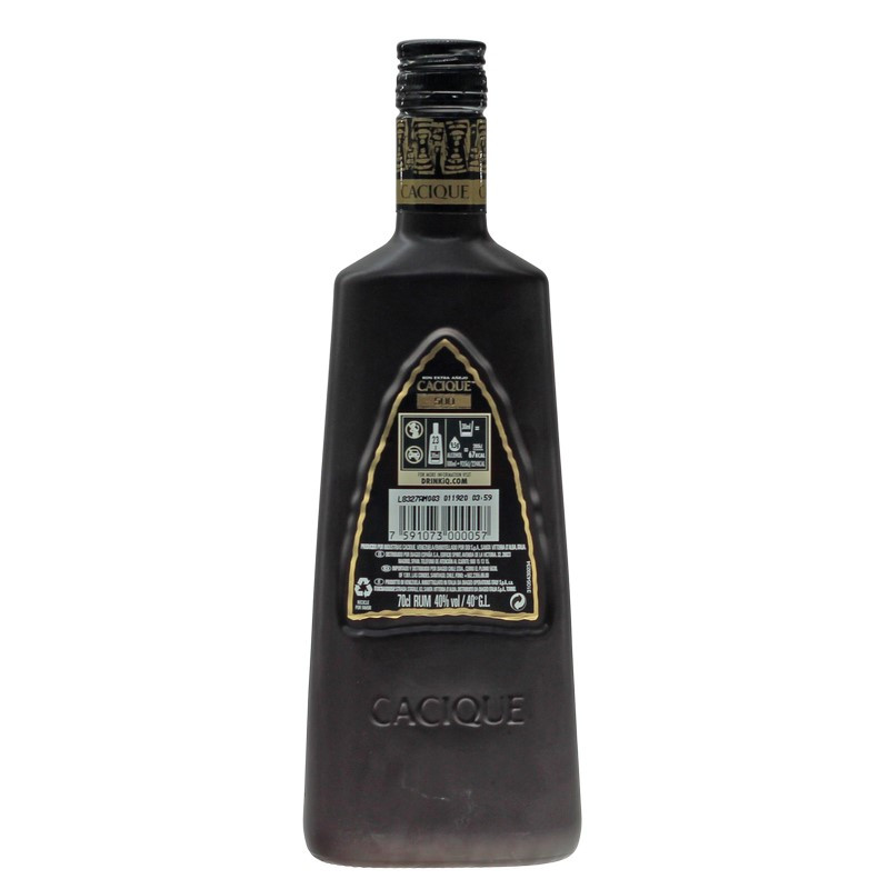 Cacique 500 Extra Anejo Rum 0,7 L 40% vol Cacique 500 Extra Anejo Rum 0,7 L 40% vol
