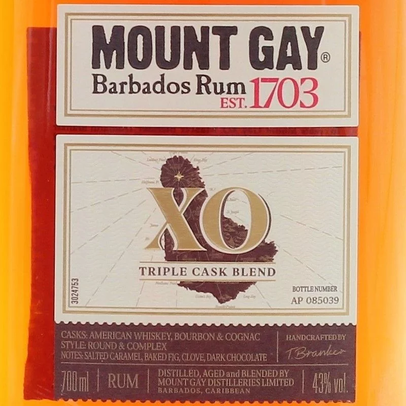 Mount Gay Rum XO Triple Cask Blend 0,7 L 43%vol.