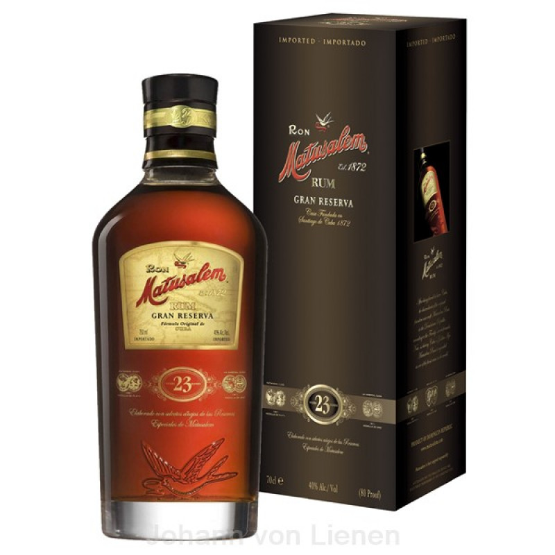 Ron Matusalem Rum Gran Reserva 23 Solera Blender 0,7 Ltr 40%vol Ron Matusalem Rum Gran Reserva 23 Solera Blender 0,7 Ltr 40%vol