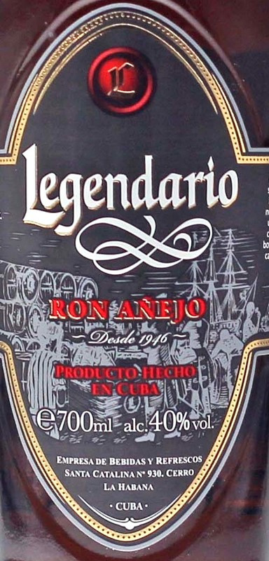 Legendario Ron Anejo 9 Jahre Rum 0,7 L 40 % vol