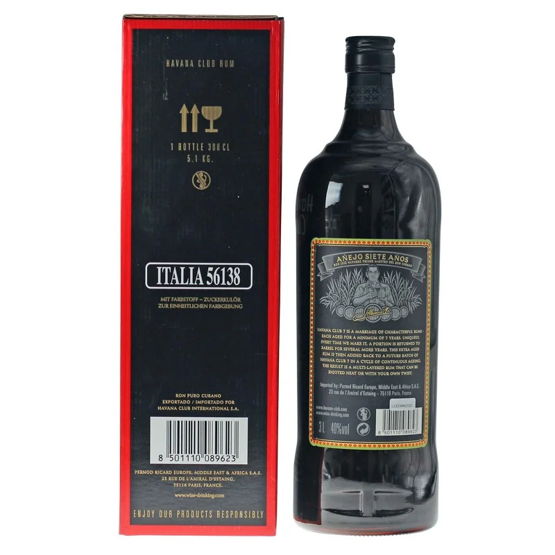 Havana Club Rum 7 Jahre Doppelmagnum 3 Liter 40% vol Havana Club Rum 7 Jahre Doppelmagnum 3 Liter 40% vol