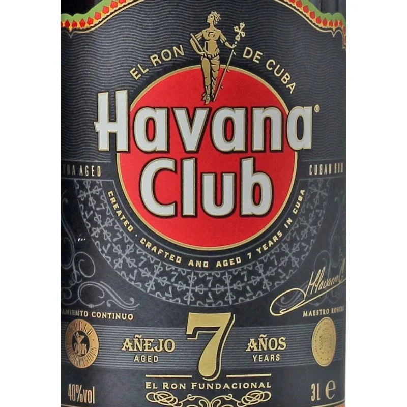 Havana Club Rum 7 Jahre Doppelmagnum 3 Liter 40% vol