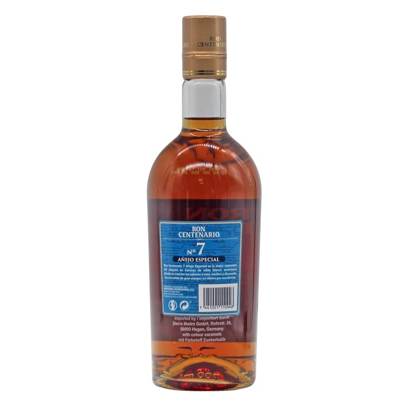 Ron Centenario 7 Anejo Especial 0,7 L 40% vol Ron Centenario 7 Anejo Especial 0,7 L 40% vol