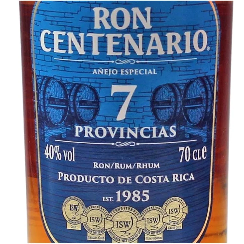 Ron Centenario 7 Anejo Especial 0,7 L 40% vol