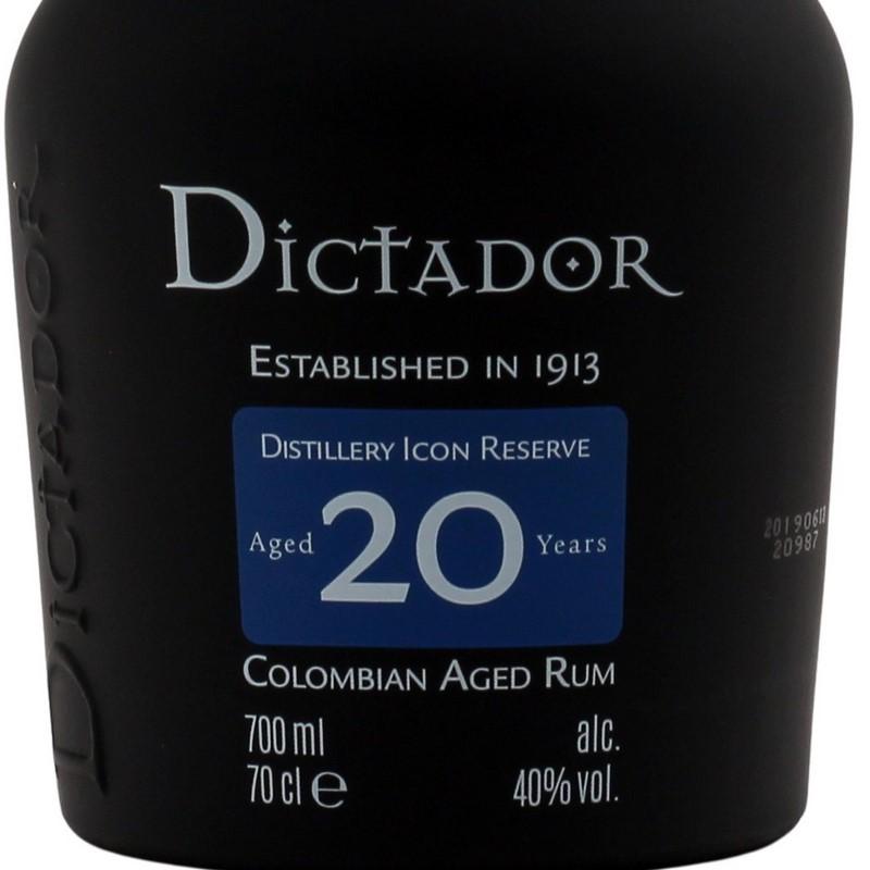 Dictador 20 Years Solera 0,7Ltr. 40% vol Dictador 20 Years Solera 0,7Ltr. 40% vol