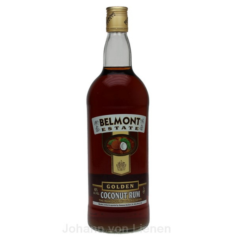 Belmont Estate Golden Coconut Spiced Rum 1 L 40%vol Belmont Estate Golden Coconut Spiced Rum 1 L 40%vol