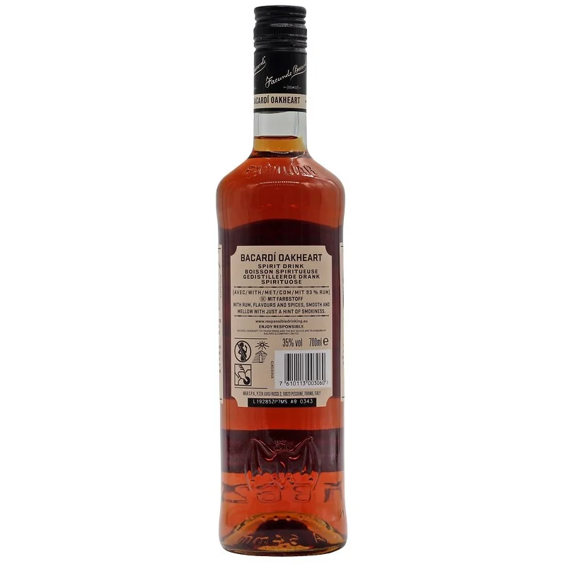 Bacardi Oakheart Spiced Spirit 0,7 L 35% vol