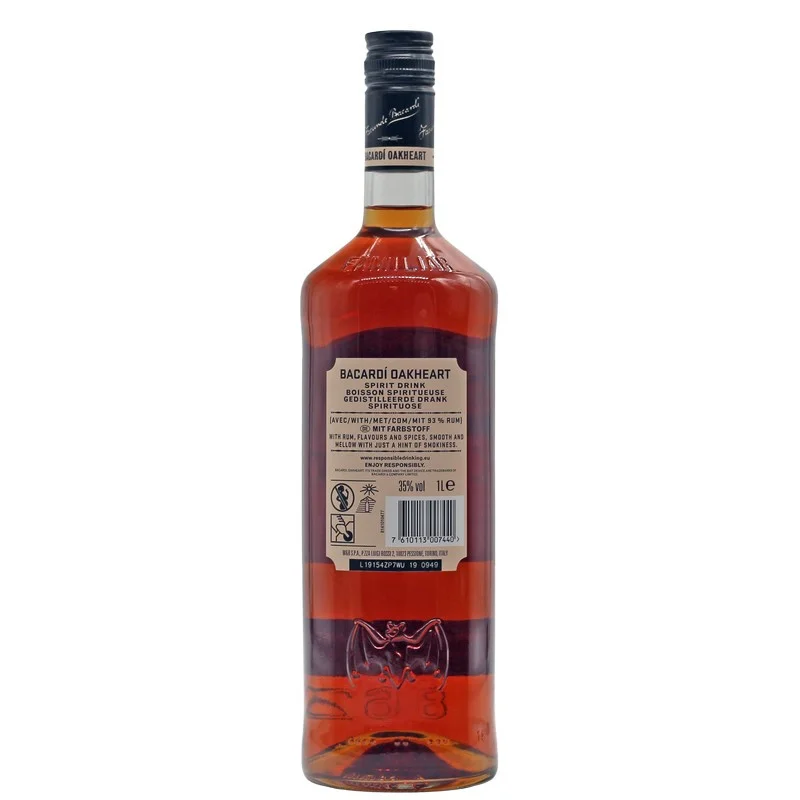 Bacardi Oakheart Spiced Spirit 1 L 35% vol