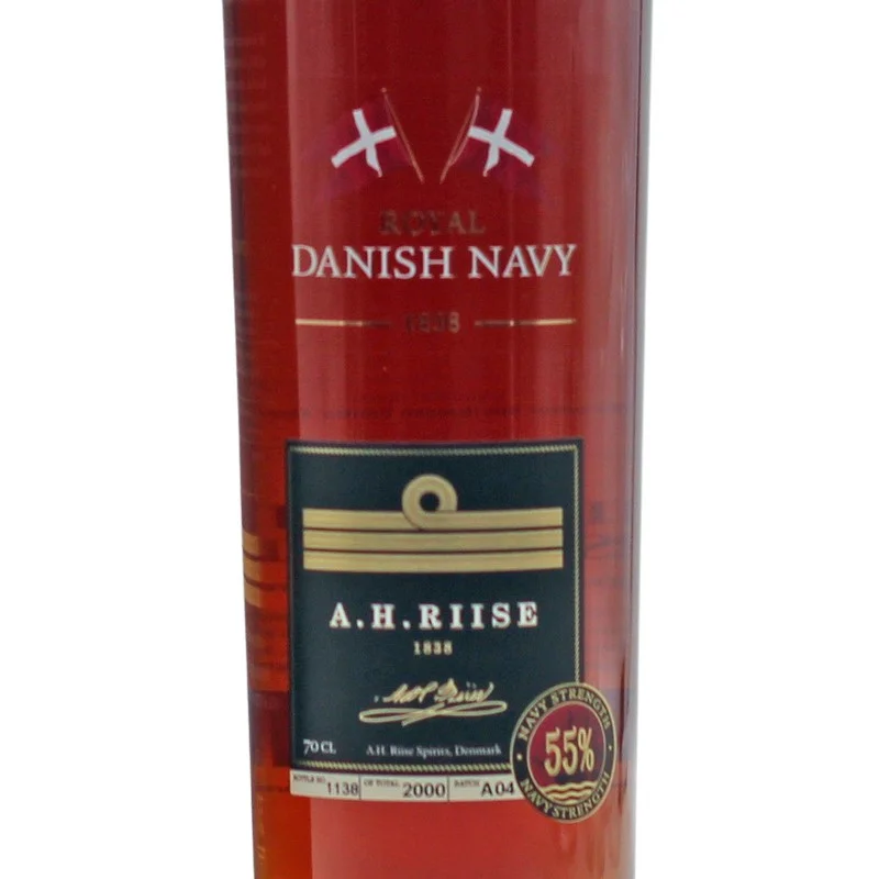 A.H. Riise Royal Danish Navy Strength 0,7 L 55% vol A.H. Riise Royal Danish Navy Strength 0,7 L 55% vol