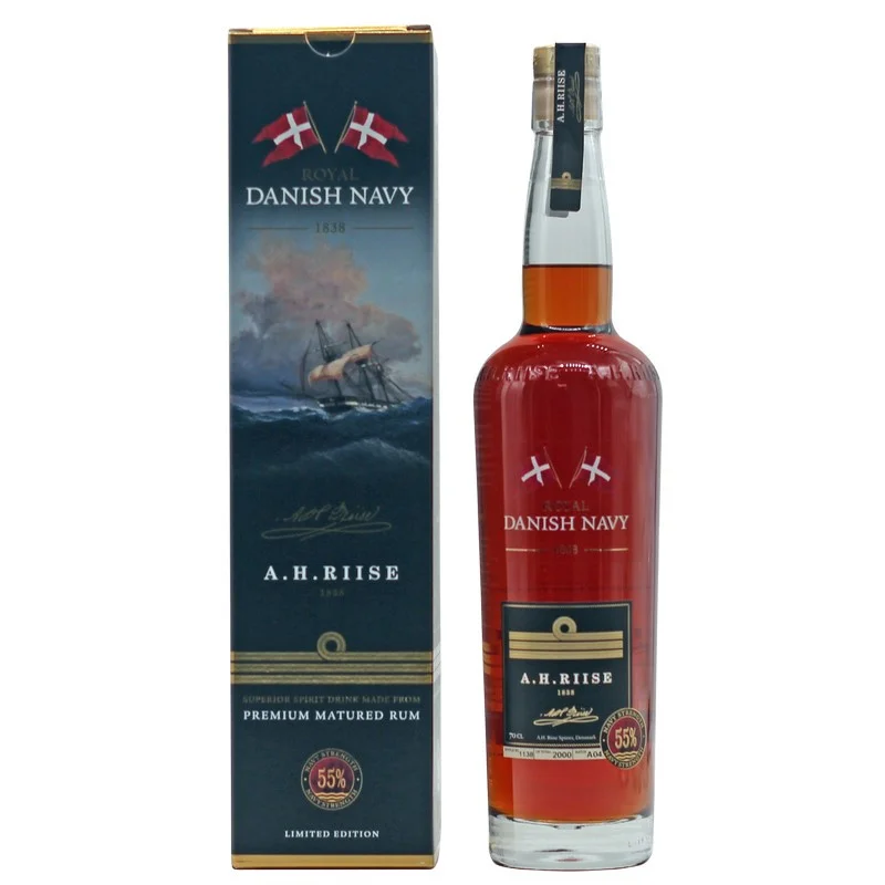 A.H. Riise Royal Danish Navy Strength 0,7 L 55% vol A.H. Riise Royal Danish Navy Strength 0,7 L 55% vol